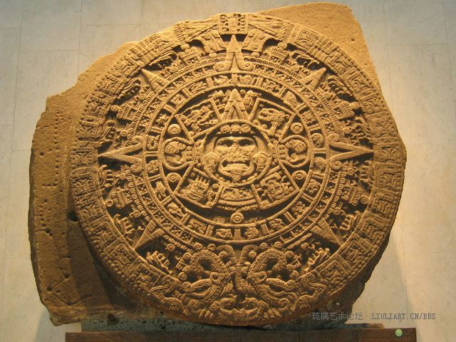 jpg 阿兹特克太阳石(aztec sun stone) 阿兹提克人崇拜太阳轮(the